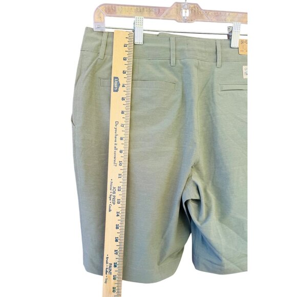 NWT Faherty Shorts Mens 9" Size 31 Green Drawstring Waist Stretch Performance - Picture 6 of 9